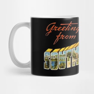 Greetings from Southbridge Massachusetts Mug